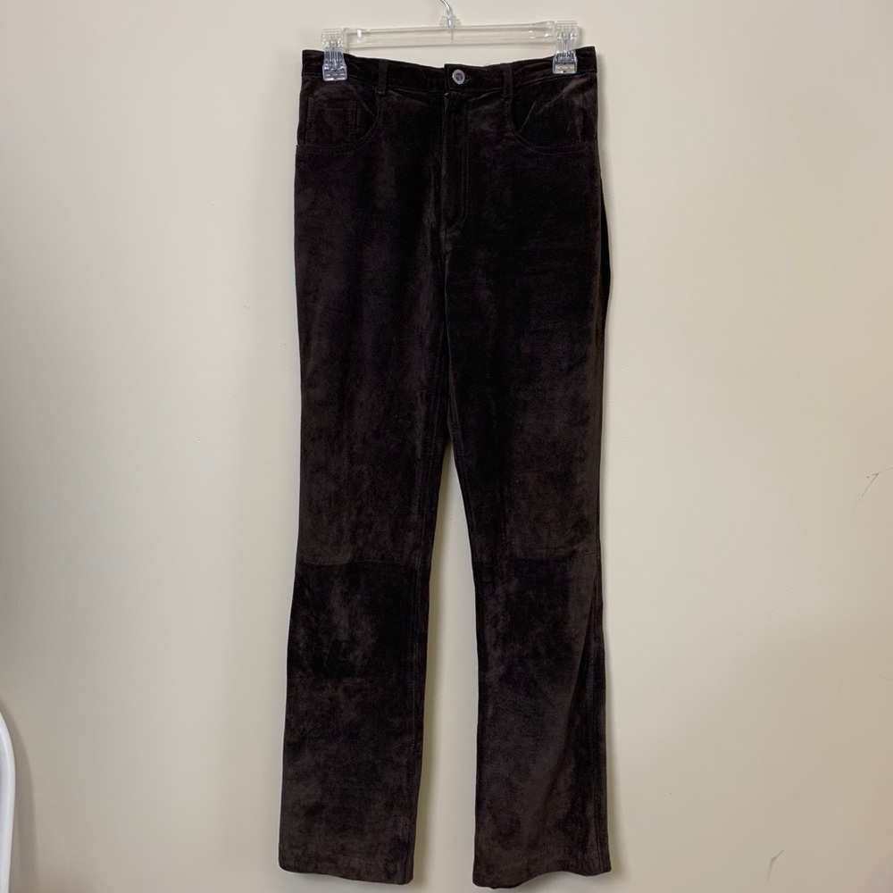 Vintage XOXO Suede Leather Pants Size 4 - Picture 1 of 12